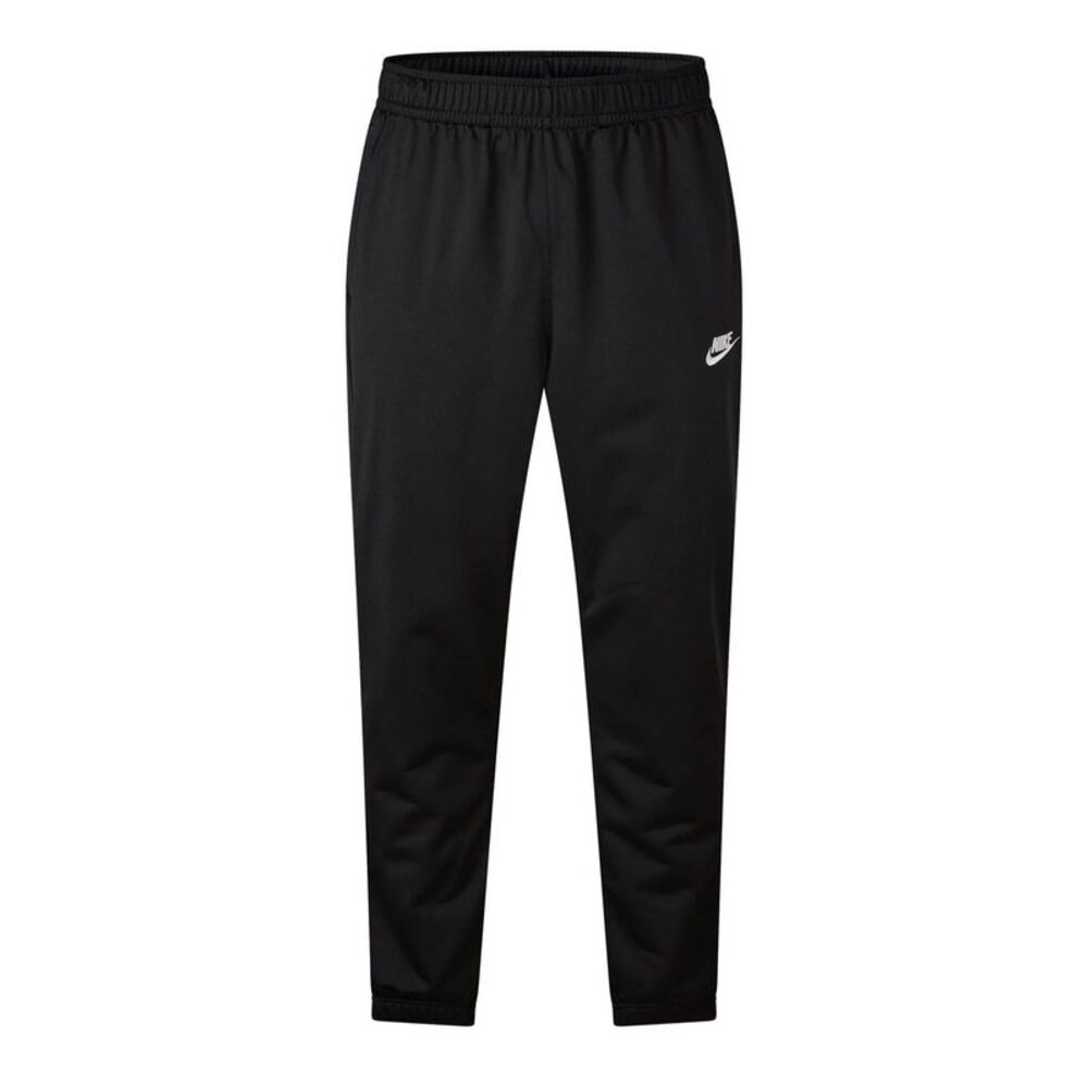 Nike Mens Club Knitted Tracksuit Bottoms / Black/White